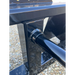 Close-up of Stinger Attachments BS1 Series 1 Skid Steer Bale Spear showing black welded steel components, gallery position 3