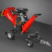Front three-quarter view of MechMaxx 8 inch HONDA E-Start 688cc drum wood chipper with tow bar at gallery position 1