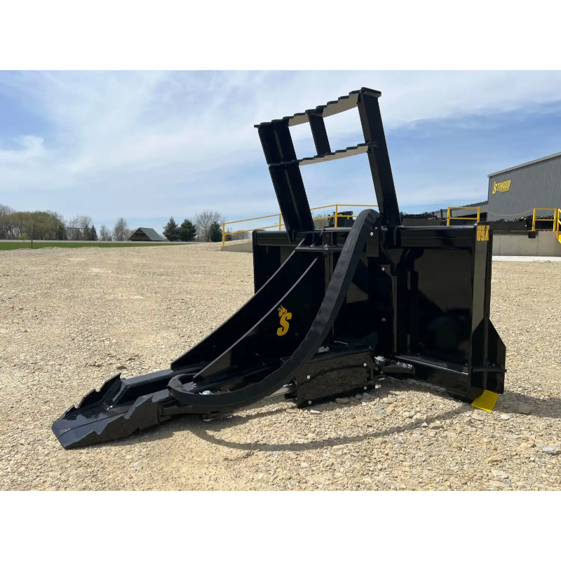 Stinger Attachments STP Tractor Tree Puller attachment, gallery position 13, 800x800 square image outside on gravel surface