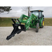 Stinger Attachments STP Tractor Tree Puller mounted on green tractor, gravel ground, square image gallery position 4