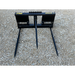 Stinger Attachments BS1 Series 1 Skid Steer Bale Spear with three 49-inch spears displayed on gravel square image gallery 10