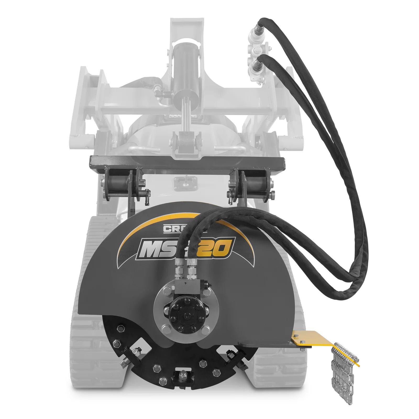 MechMaxx MSG20 20" Flywheel Mini Skid Steer Stump Grinder with 24 Carbide Teeth