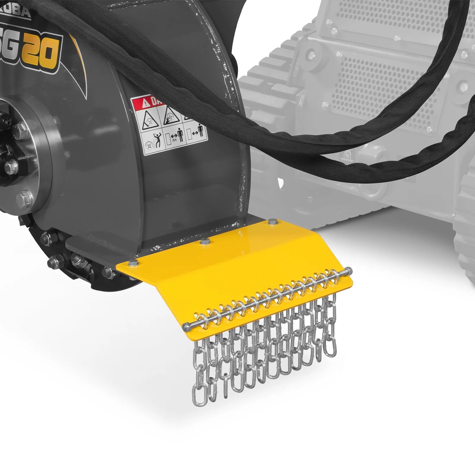 MechMaxx MSG20 20" Flywheel Mini Skid Steer Stump Grinder with 24 Carbide Teeth