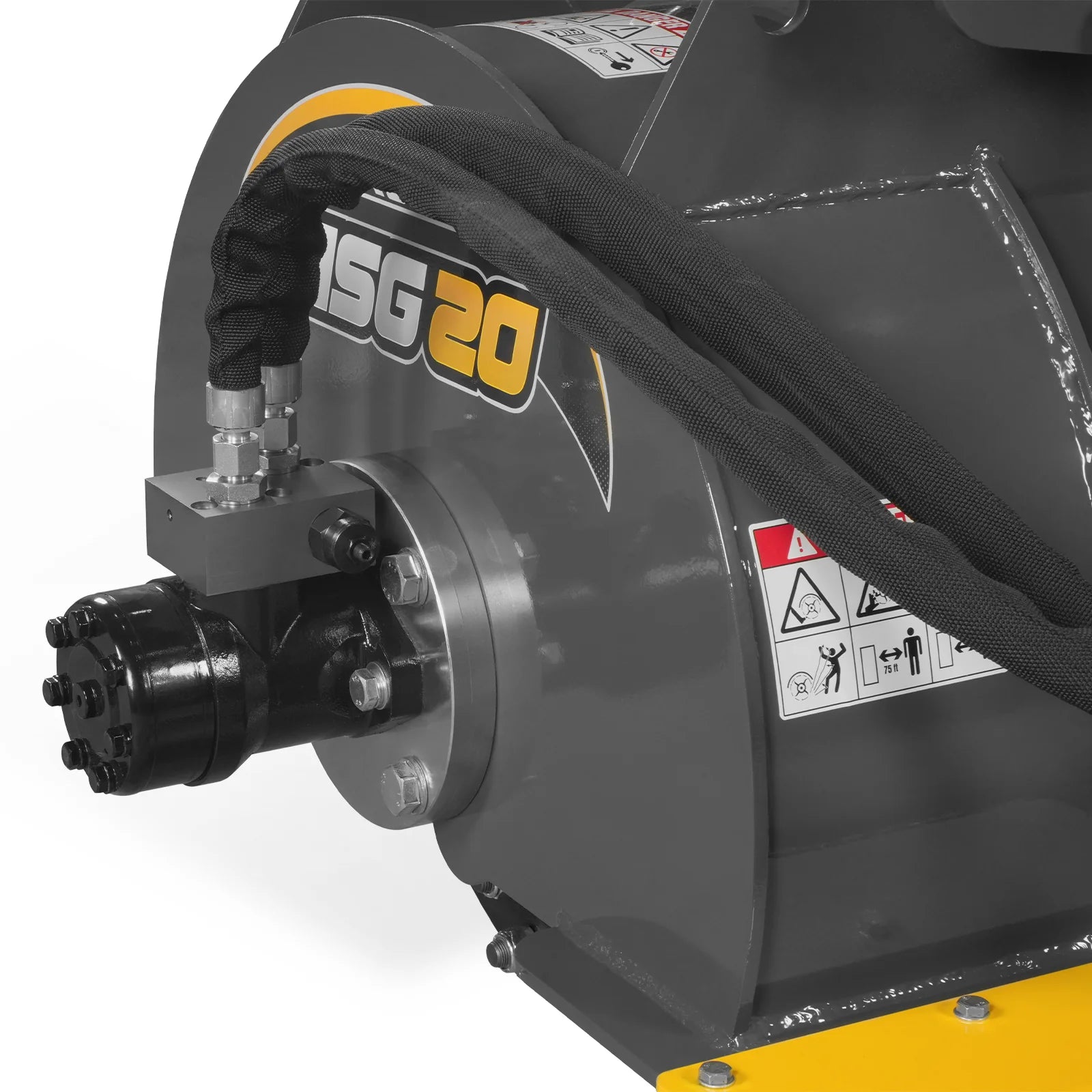 MechMaxx MSG20 20" Flywheel Mini Skid Steer Stump Grinder with 24 Carbide Teeth