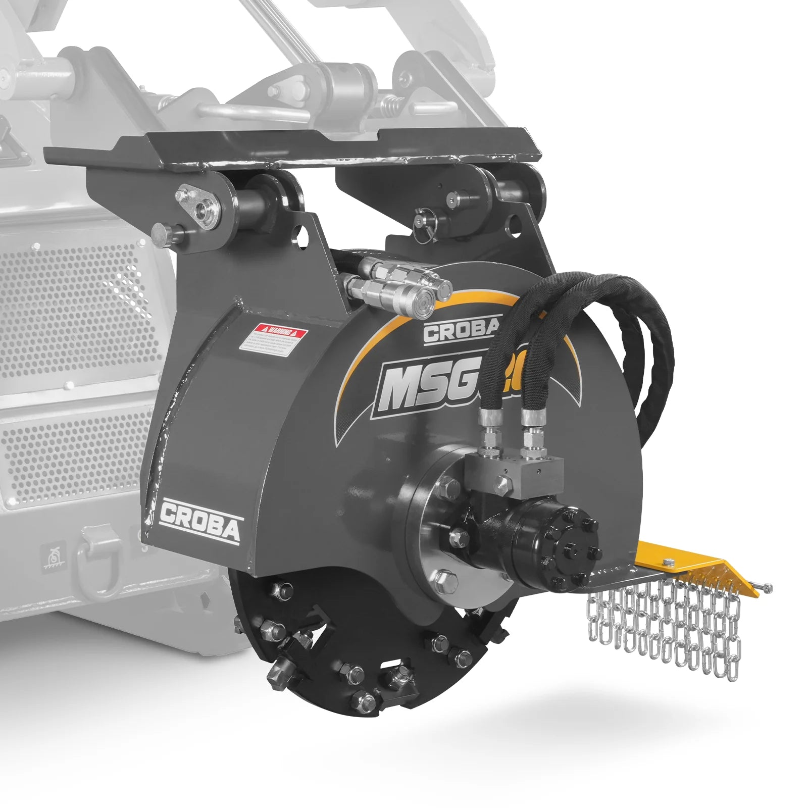 MechMaxx MSG20 20" Flywheel Mini Skid Steer Stump Grinder with 24 Carbide Teeth