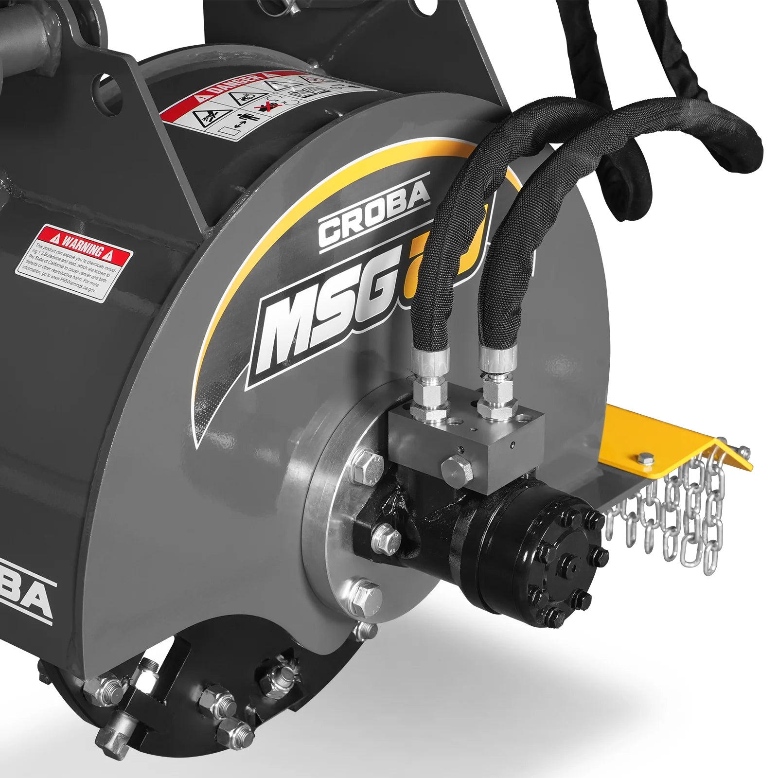 MechMaxx MSG20 20" Flywheel Mini Skid Steer Stump Grinder with 24 Carbide Teeth