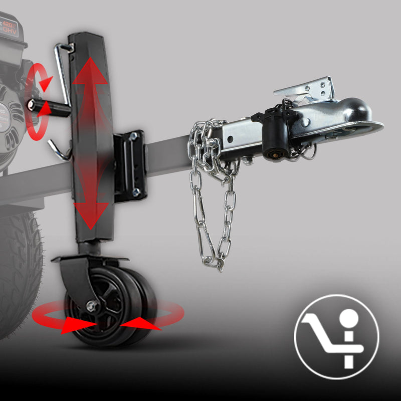 Trailer Hitch and Jockey Wheel