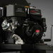 Close-up of DUCAR DH420E 420cc OHV engine with recoil starter on MechMaxx 5-inch gas wood chipper, gallery position 1