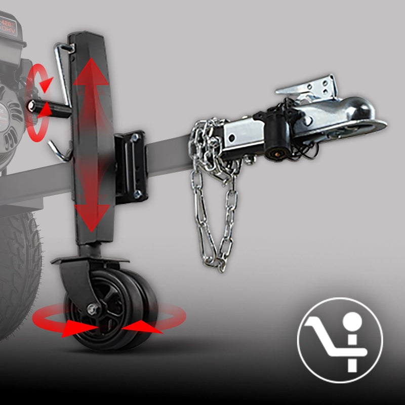 Trailer Hitch and Jockey Wheel
