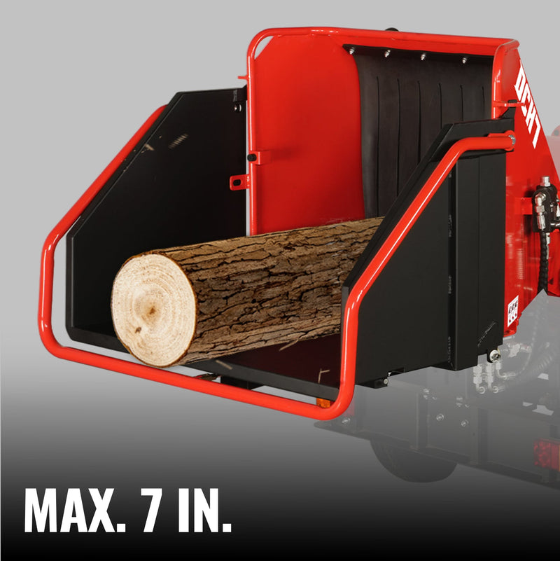 Maximum Wood Chip Diameter 7 in