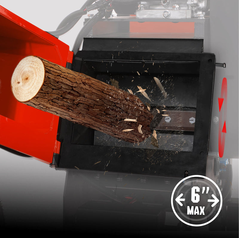 Maximum Wood Chip Diameter 6’’