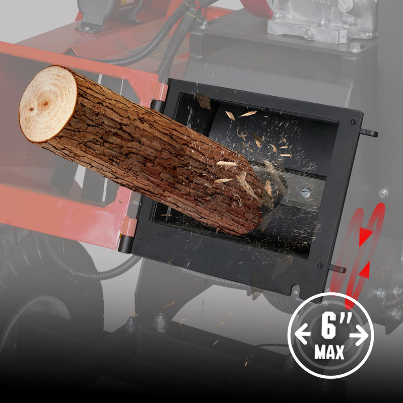 Maximum Wood Chip Diameter 6’’