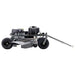 Swisher 60-inch finish mower with 15.5HP engine, fuel tank, steel frame, and tow bar, gallery position 1 side view