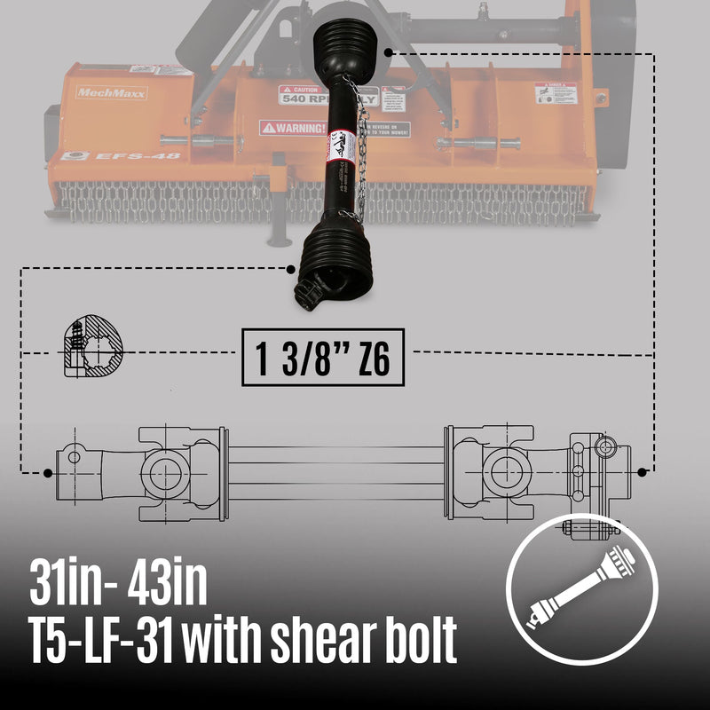 PTO shaft(1- 3/8’’Z6)