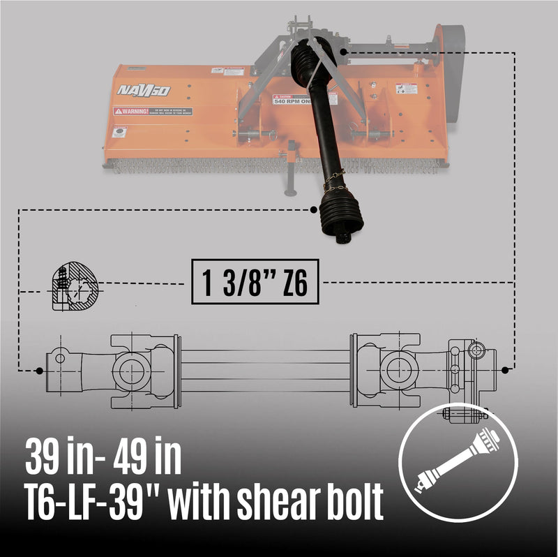 PTO shaft(1- 3/8’’Z6)