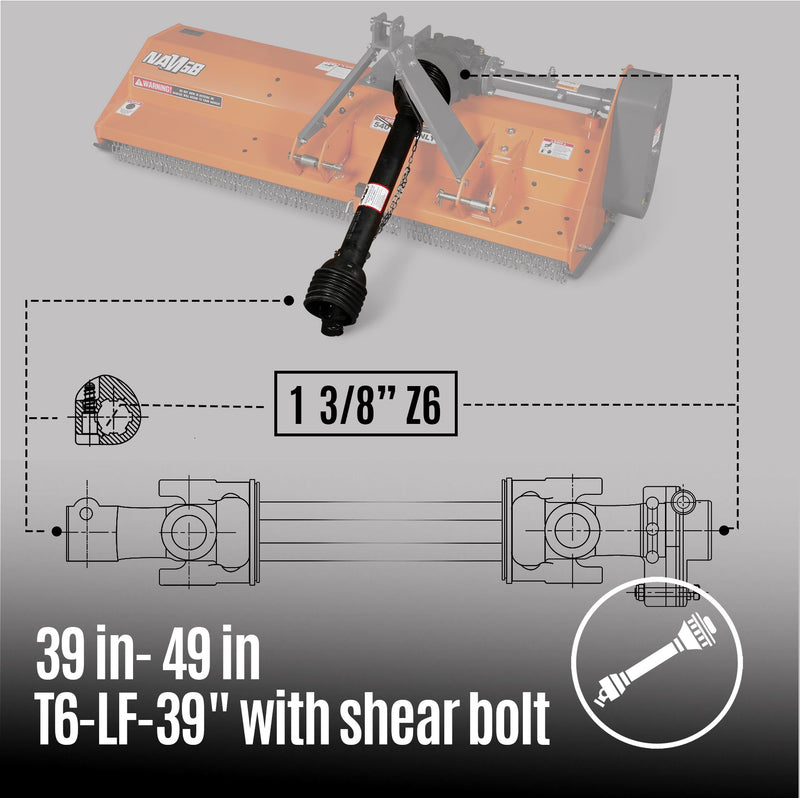 PTO shaft(1- 3/8’’Z6)
