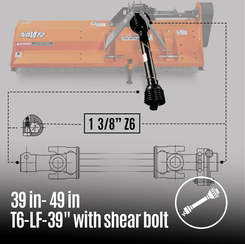 PTO shaft(1- 3/8’’Z6)