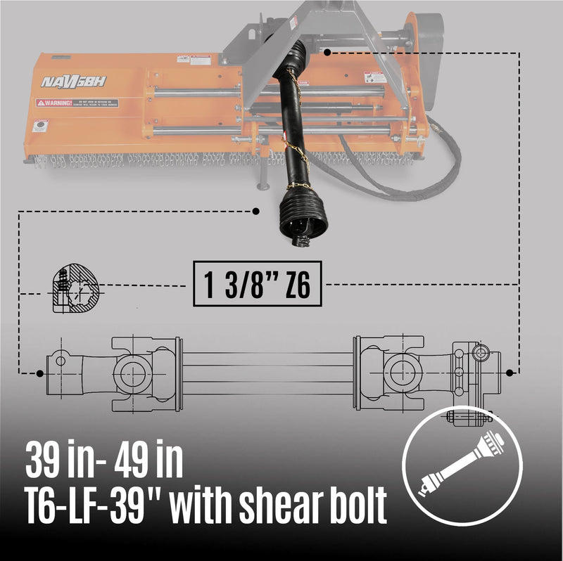 PTO shaft(1- 3/8’’Z6)