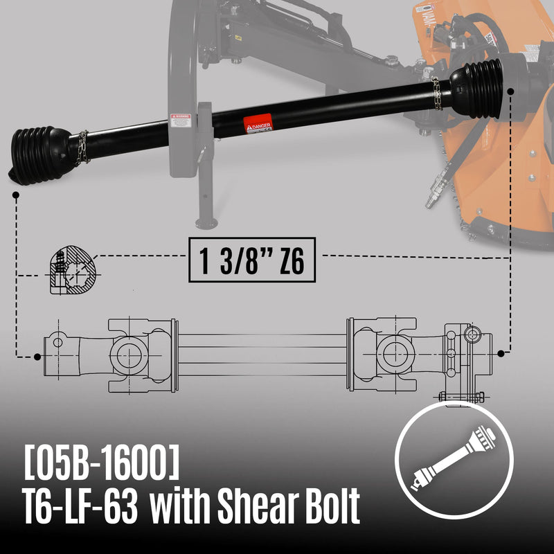 PTO shaft(1- 3/8’’ Z6)