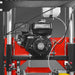 close-up front view of 212cc single-cylinder gasoline engine mounted on MechMaxx 18" portable sawmill at gallery position 1