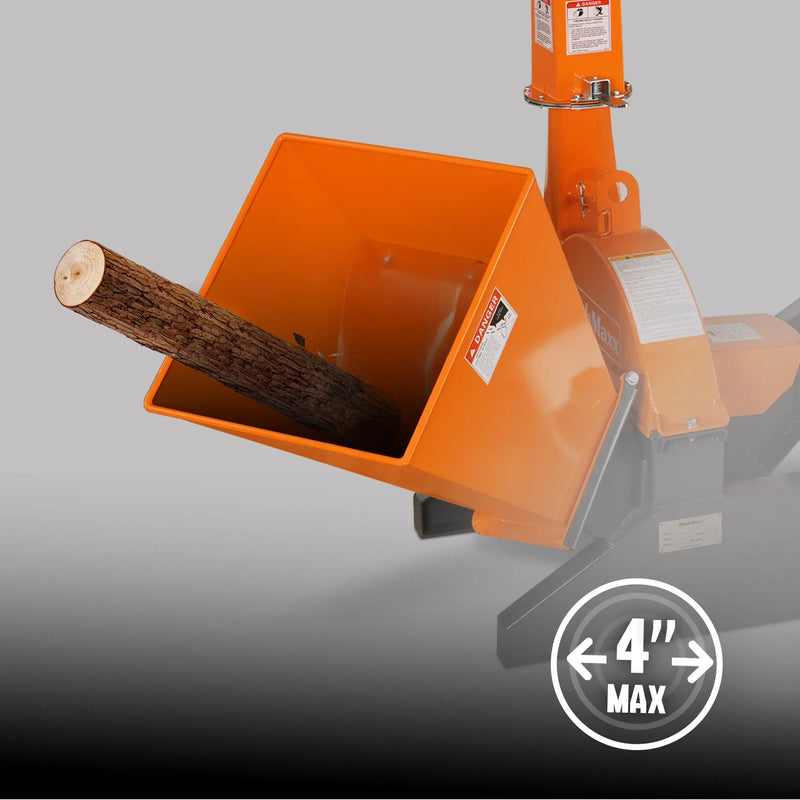 Maximum Wood Chip Diameter 4’’