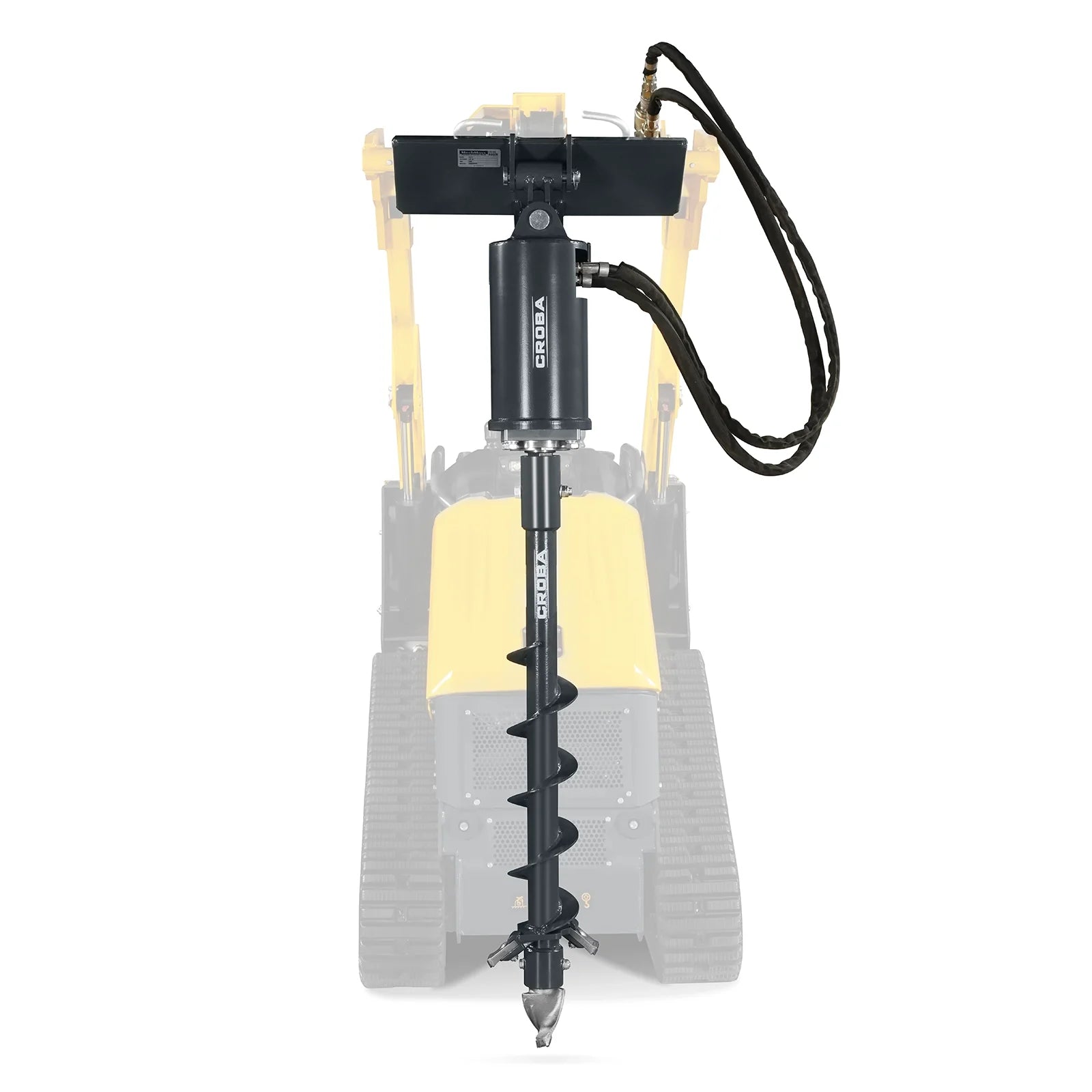 MechMaxx Mini Skid Steer Drive Auger with 6", 9", 12" Diameter Auger Bits
