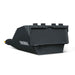 front angled view of black 16-inch mini skid steer stump bucket with teeth and Croba logo gallery position 1