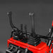 close-up of joystick controls and digital display panel on red MechMaxx MEC10 mini excavator gallery position 1