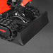 close-up of black front dozer blade and rubber tracks on MechMaxx MEC10 mini excavator gallery position 1