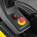 close-up of red emergency stop button and black safety switch on control panel of MechMaxx MEC17PRO mini excavator gallery position 1
