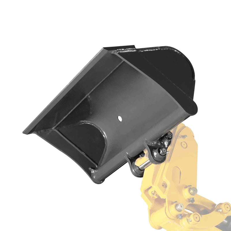 31.5-inch MechMaxx digging bucket for MEC17 mini excavator shown in isolated gallery position 1 angle view