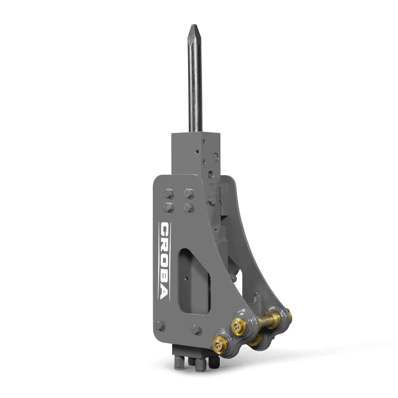 MechMaxx hydraulic breaker hammer attachment for MEC17 MEC17PRO mini excavator isolated gallery position 1 side view