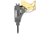 MechMaxx hydraulic breaker hammer attachment for MEC17 MEC17PRO mini excavator isolated front gallery position 1