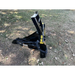 Stinger Attachments STP34 Tractor Tree Puller attachment resting on grass, gallery image 15, 800x800 square view