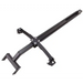 Black powder-coated steel mounting frame with cross brace and adjustable arms for Swisher 50-inch ATV plow, gallery position 1