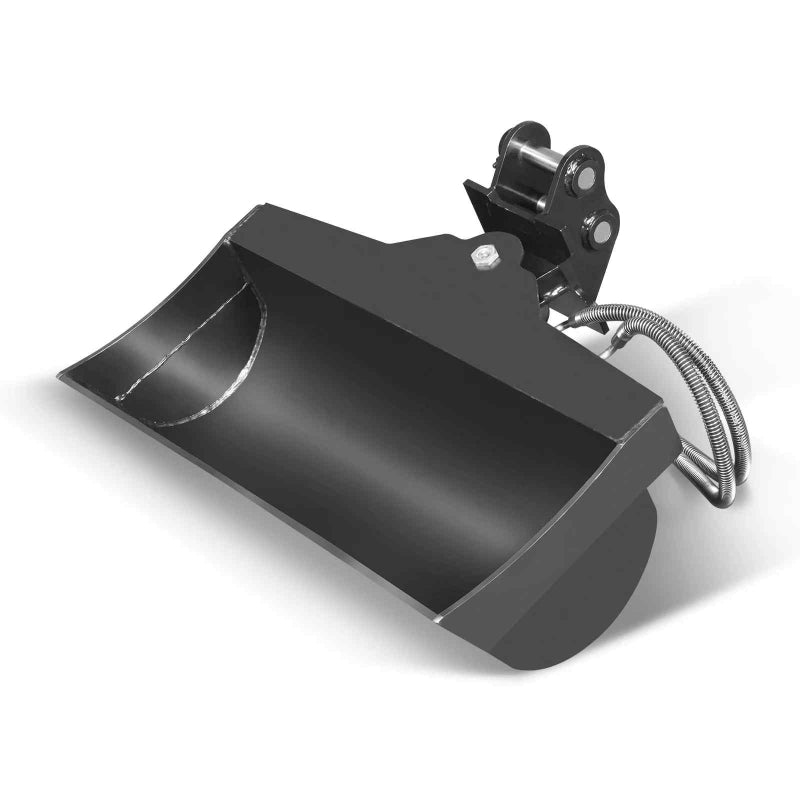 MechMaxx tilting bucket attachment for MEC17 MEC17PRO mini excavator isolated white background gallery position 1