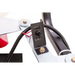 Close-up of Swisher ATV Commercial Pro Spreader electric on/off toggle switch with wiring and mounting plate, gallery position 1