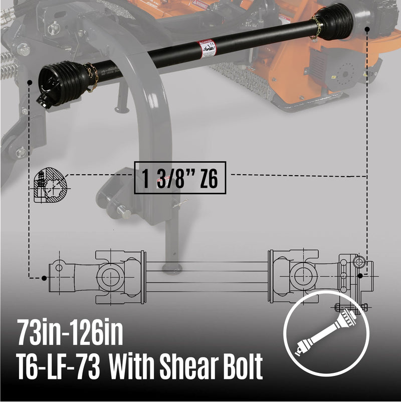 PTO shaft(1- 3/8’’ Z6)