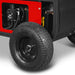 Close-up of rear wheel and part of red and black frame on MechMaxx HPW40H hot water pressure washer gallery position 1