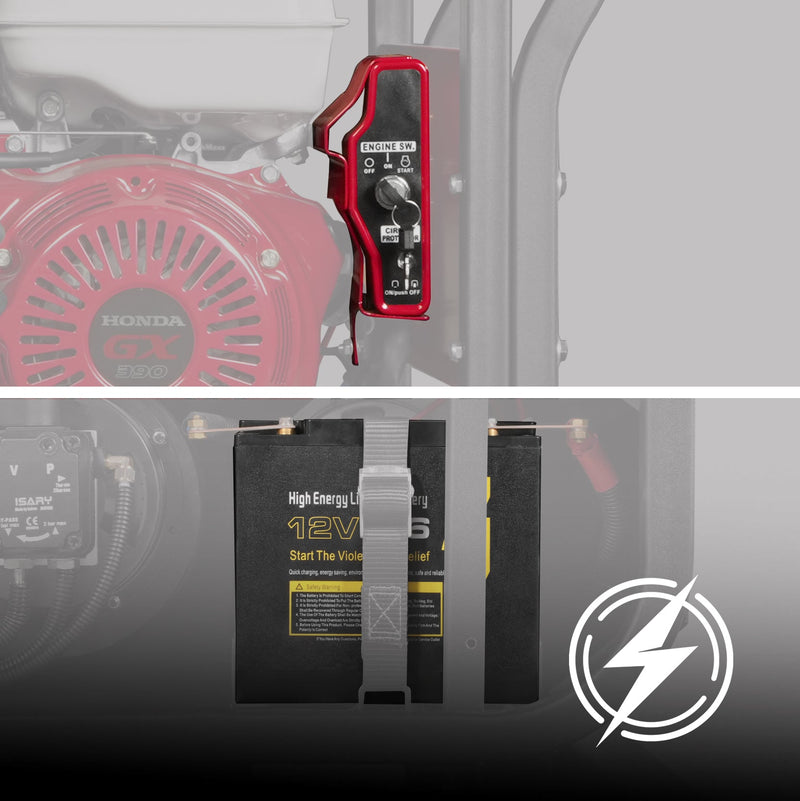 Electric Start with Battery