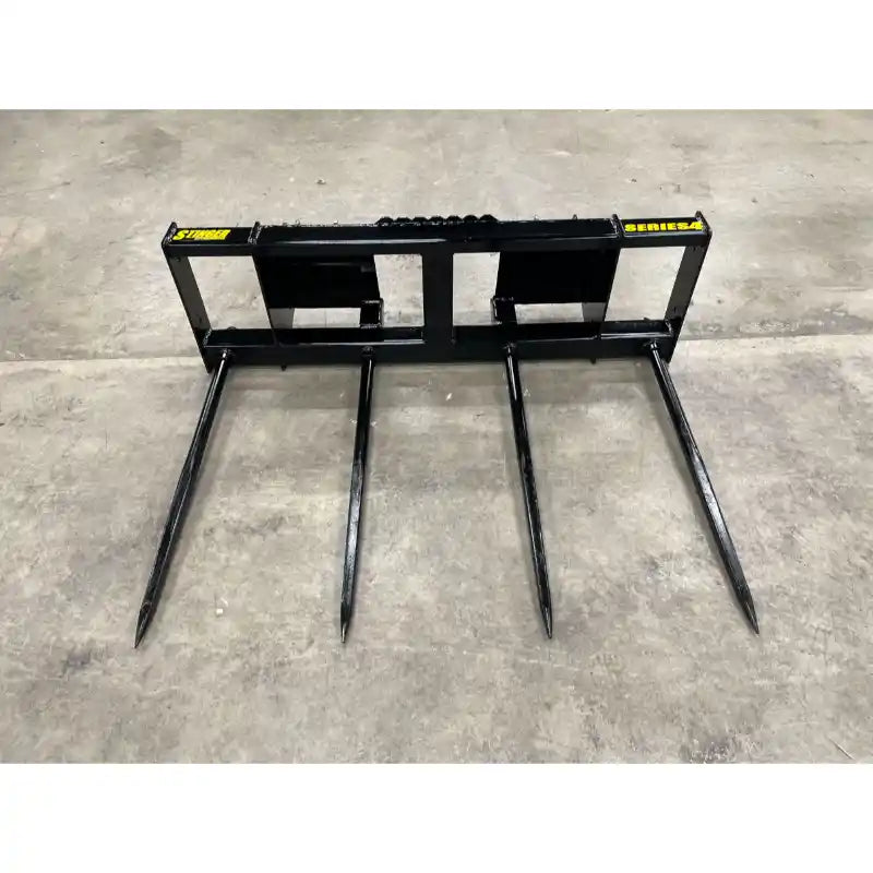 Stinger Attachments BS4-DL-WL Wheel Loader Double Large Bale Spear