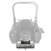 Rear view of a zero-turn mower with Swisher 38-inch Striper Wheel Kit attached at gallery position 1