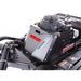 Close-up of Swisher 44" Brush King mower engine housing and Kawasaki 14.5HP motor, gallery position 1