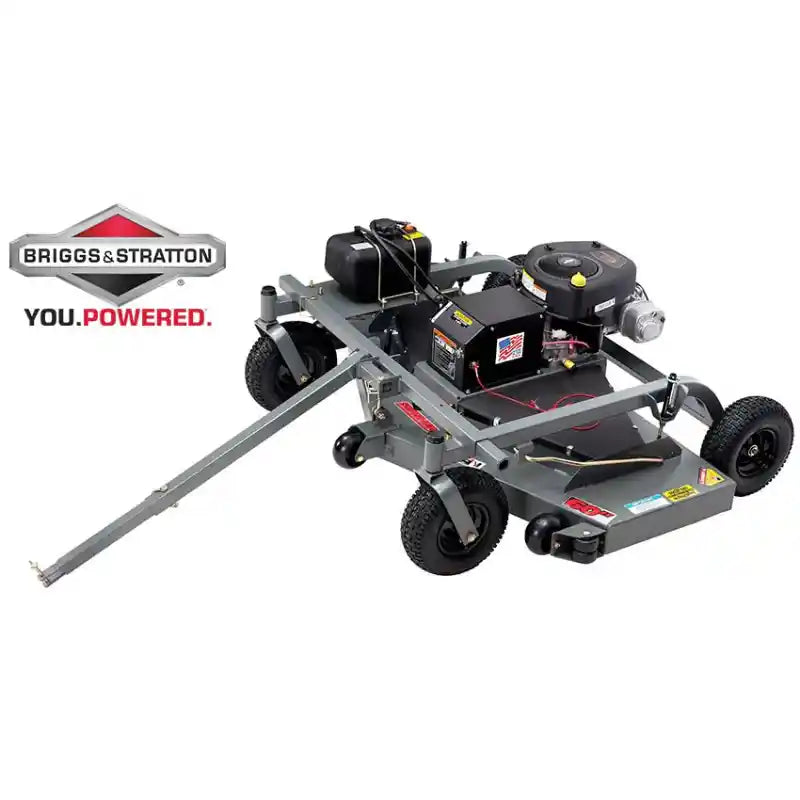 Swisher 60-inch finish cut mower with 15.5HP Briggs & Stratton engine and extended tow bar, gallery position 1