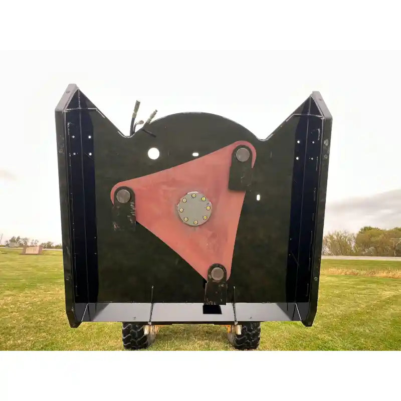 Front view of Stinger Attachments TF3 Twister skid steer brush cutter showing blade and mounting points, gallery position 10
