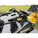 Close-up of Stinger TF4 Twister skid steer brush cutter attachment with Made in USA decal, gallery image 8, 800x800 square.
