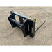 Stinger Attachments BS2-XD Series 2 Extreme-Duty Bale Spear, angled view on gravel, gallery position 9, 800x800px square image