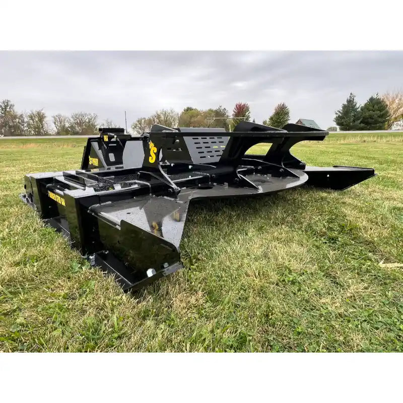 Stinger Attachments TF3 Twister Skid Steer Brush Cutter, gallery image 23, square 800x800, on grass field