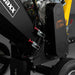 Close-up of MechMaxx 5 inch Kohler 429cc wood chipper focusing on locking mechanisms and engine cover, gallery position 1