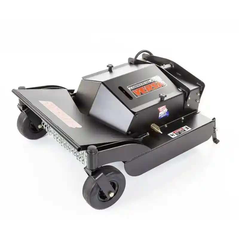 Swisher 30-inch rough cut mower attachment for Versa ZTR, angled front left, gallery position 1 on white background
